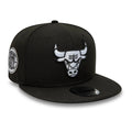 Chicago Bulls NBA Black 9FIFTY Snapback Adjustable Cap-zelvios
