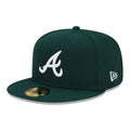 Atlanta Braves MLB Dark Green 59FIFTY Fitted Cap-zelvios