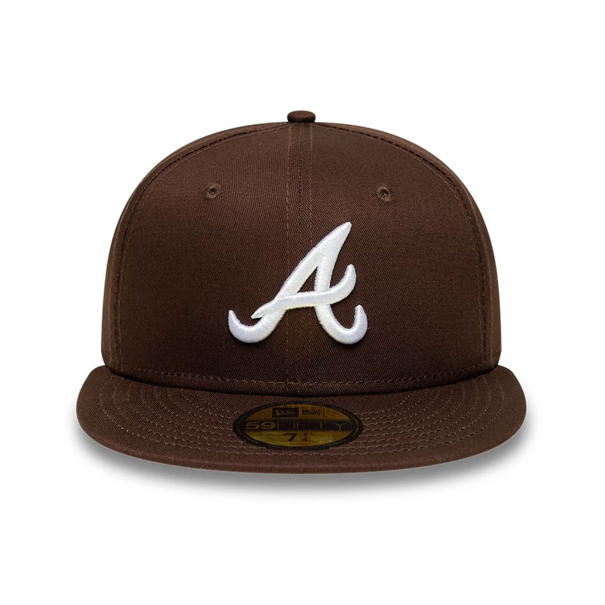 Atlanta Braves MLB Dark Brown 59FIFTY Fitted Cap-zelvios
