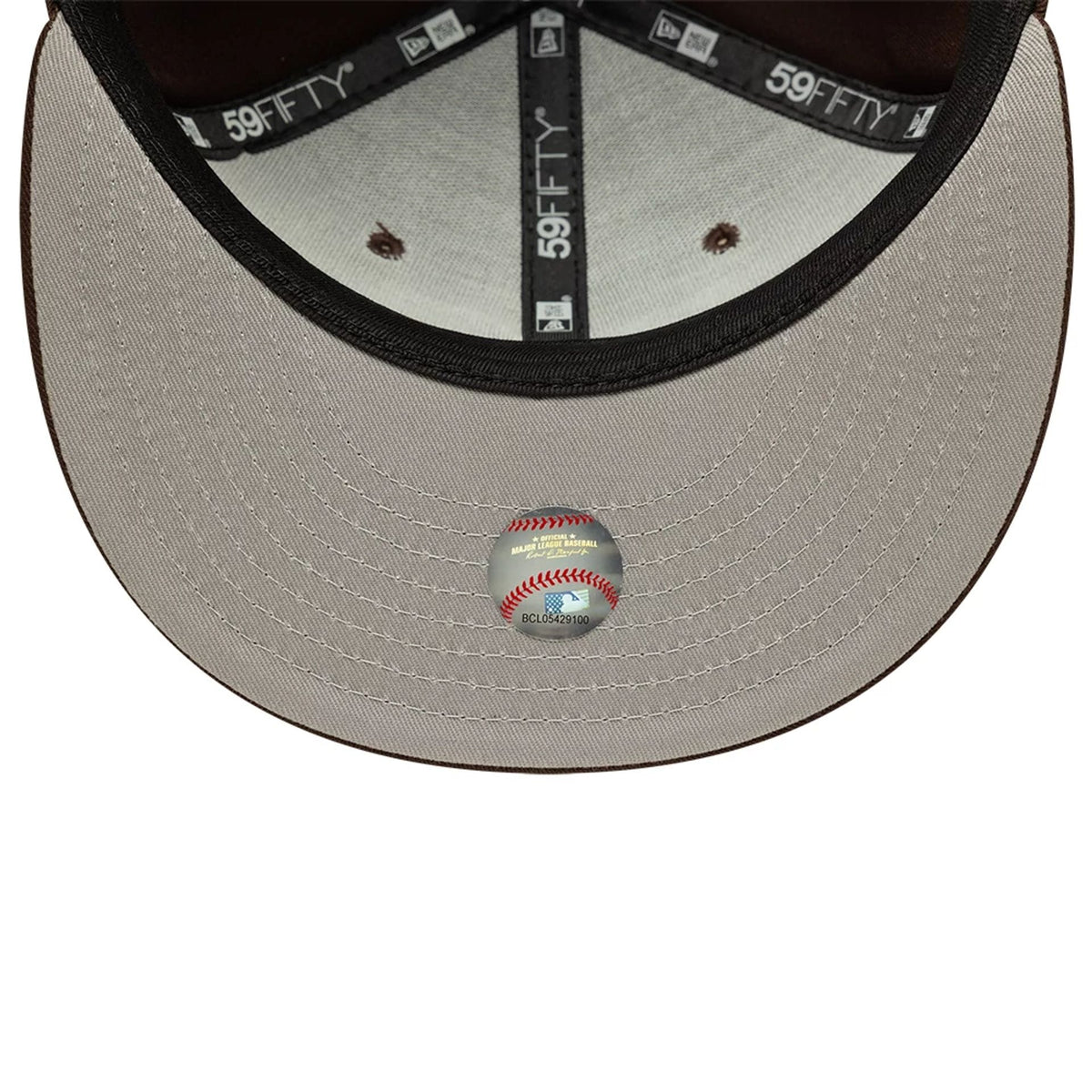 Atlanta Braves MLB Dark Brown 59FIFTY Fitted Cap-zelvios