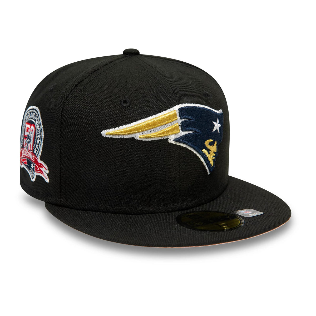New England Patriots NFL Rivals Black 59FIFTY Fitted Cap-zelvios