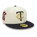 Minnesota Twins MLB White 59FIFTY Fitted Cap-zelvios
