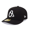 Baltimore Orioles MLB Black Low Profile 59FIFTY Fitted Cap-zelvios