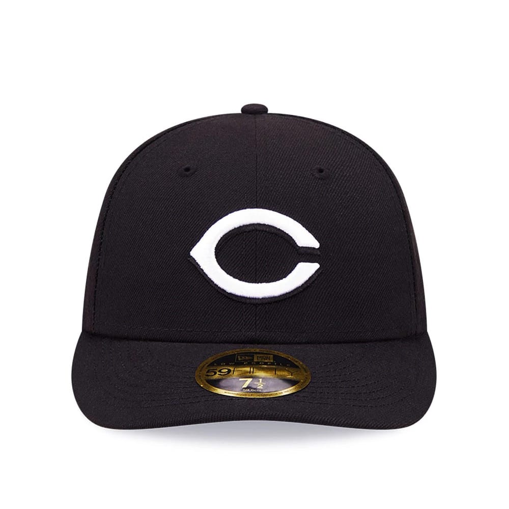 Cincinnati Reds MLB Black Low Profile 59FIFTY Fitted Cap-kentox