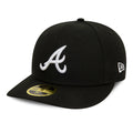 Atlanta Braves MLB Black Low Profile 59FIFTY Fitted Cap-zelvios