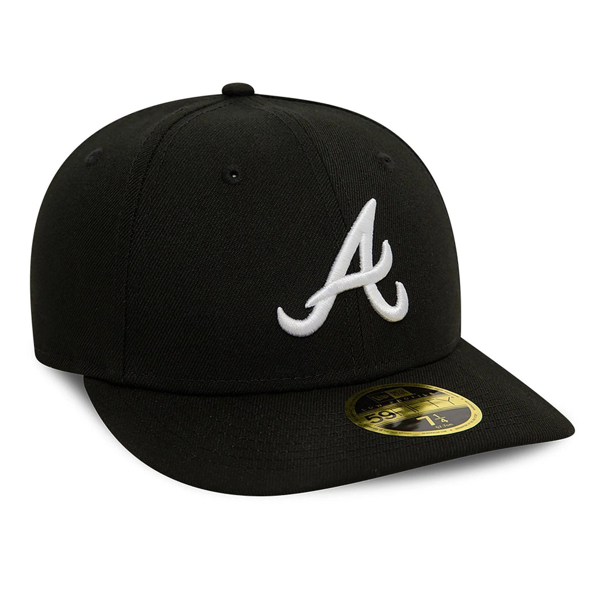 Atlanta Braves MLB Black Low Profile 59FIFTY Fitted Cap-zelvios