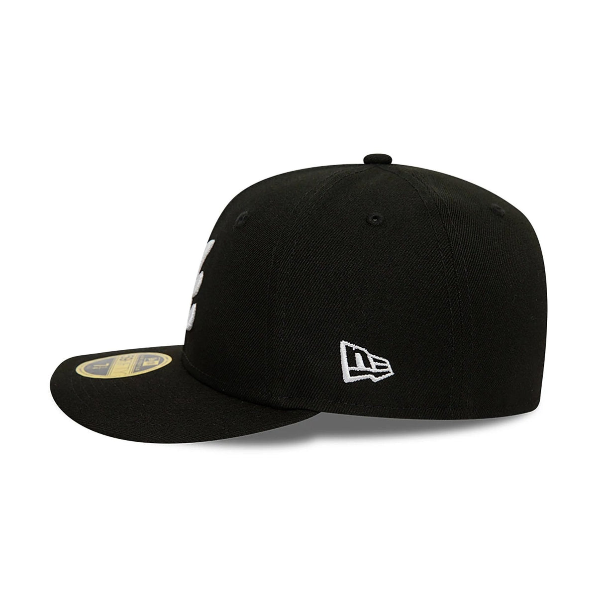 Atlanta Braves MLB Black Low Profile 59FIFTY Fitted Cap-zelvios