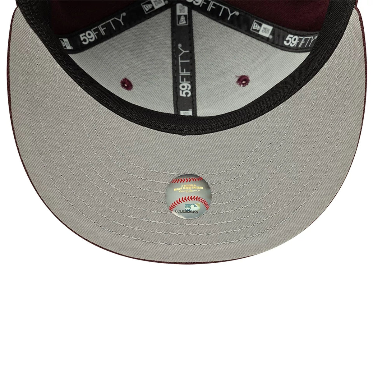 Athletics MLB Dark Purple 59FIFTY Fitted Cap-zelvios
