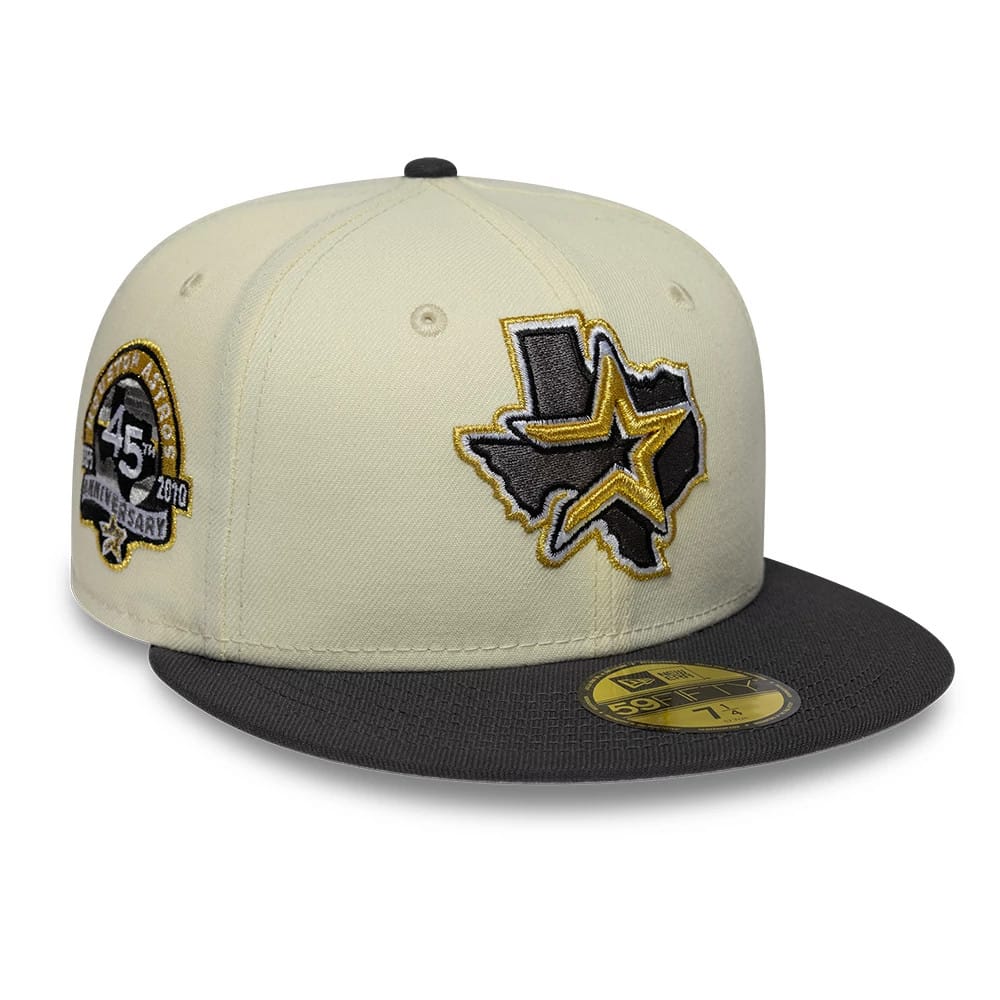 Houston Astros MLB Cooperstown White 59FIFTY Fitted Cap-zelvios