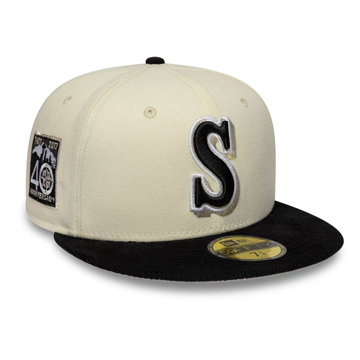 Seattle Mariners MLB Cooperstown White 59FIFTY Fitted Cap-zelvios