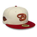 Arizona Diamondbacks MLB Cooperstown White 59FIFTY Fitted Cap-zelvios