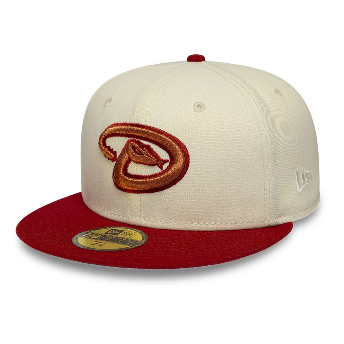 Arizona Diamondbacks MLB Cooperstown White 59FIFTY Fitted Cap-zelvios