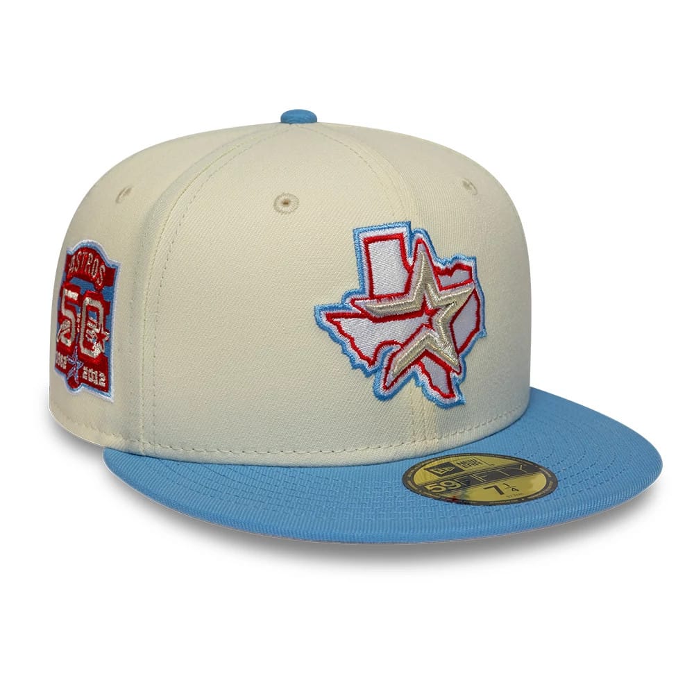 Houston Astros MLB Cooperstown Cream 59FIFTY Fitted Cap-zelvios