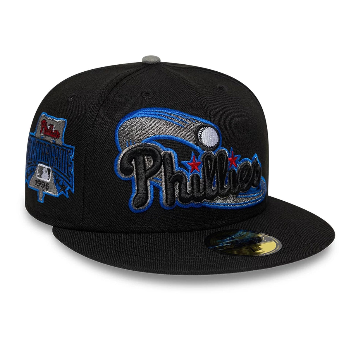 Philadelphia Phillies MLB Cooperstown Black 59FIFTY Fitted Cap-zelvios
