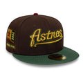 Houston Astros MLB Cooperstown Dark Brown 59FIFTY Fitted Cap-zelvios