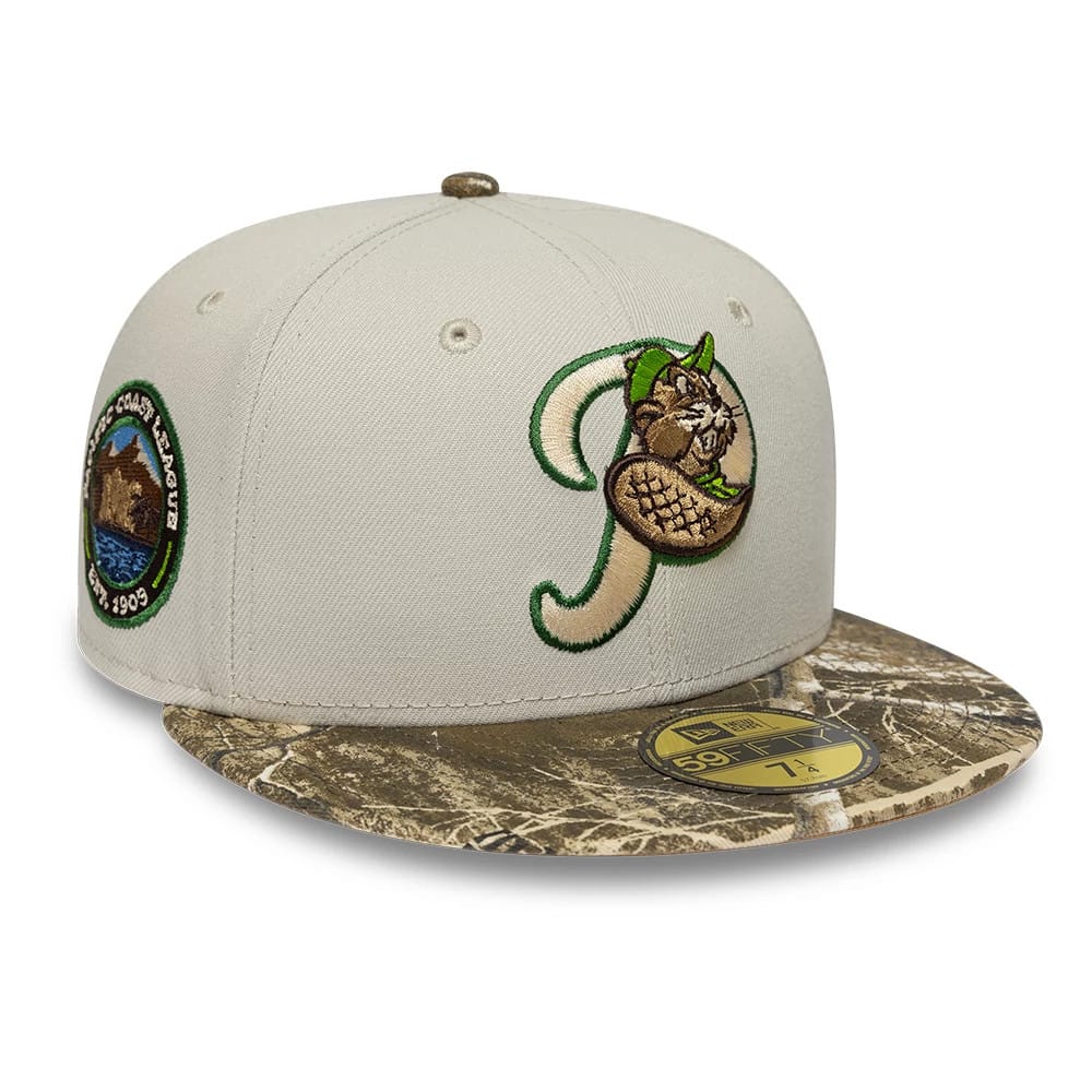 Portland Beavers MiLB Hometown Beige 59FIFTY Fitted Cap-zelvios