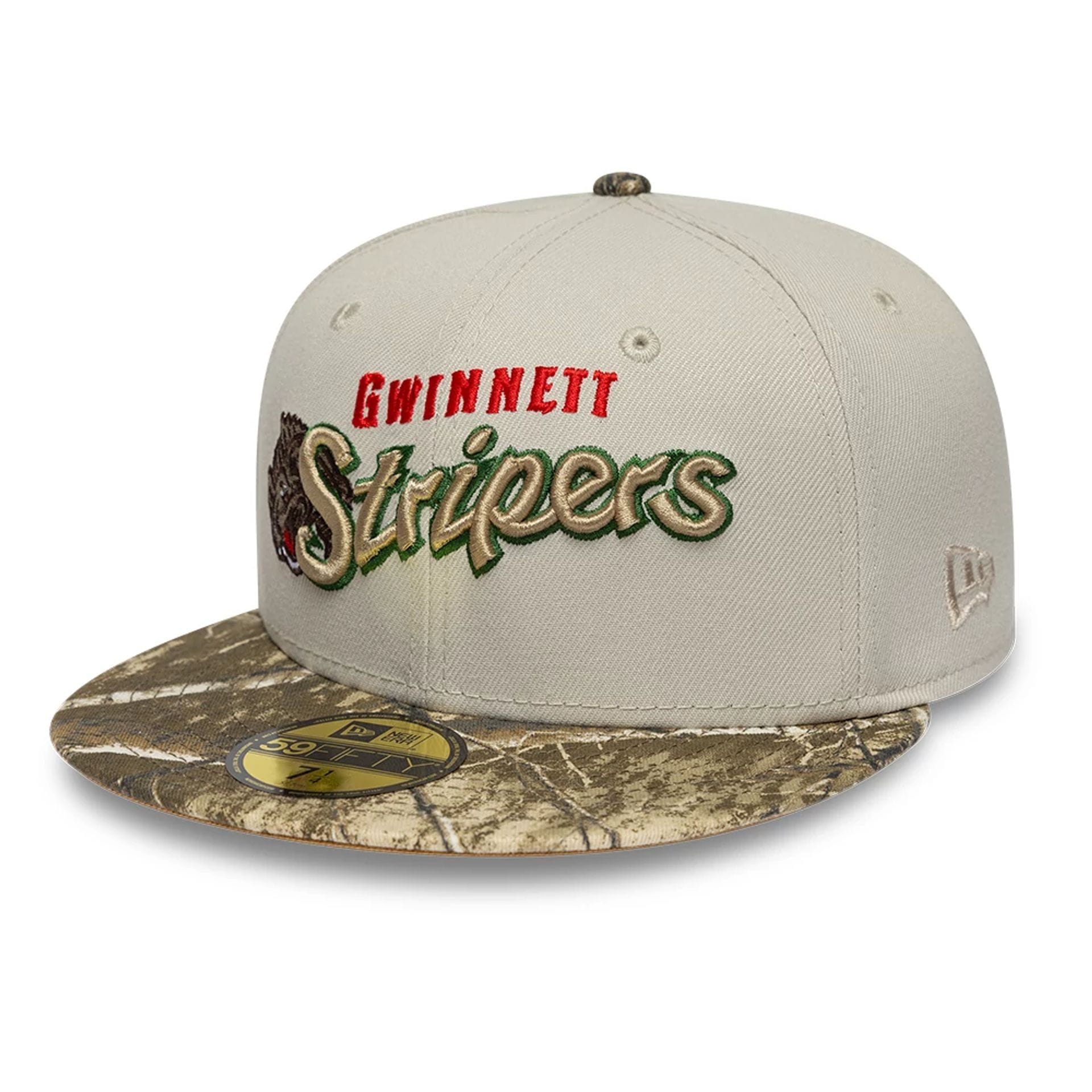 Gwinnett Stripers MiLB Hometown Beige 59FIFTY Fitted Cap-kentox