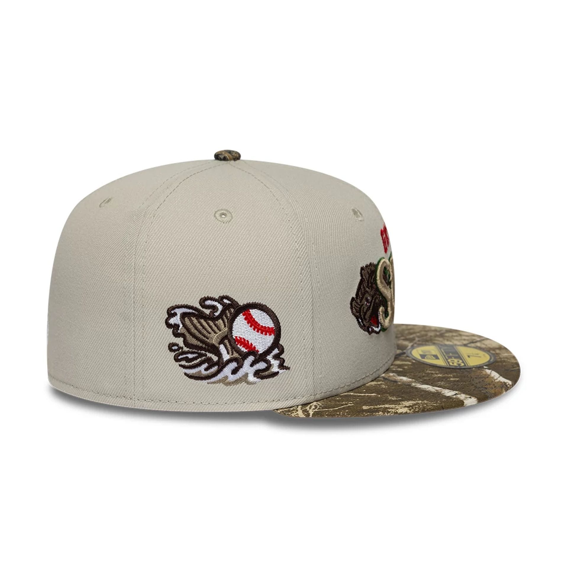 Gwinnett Stripers MiLB Hometown Beige 59FIFTY Fitted Cap-kentox