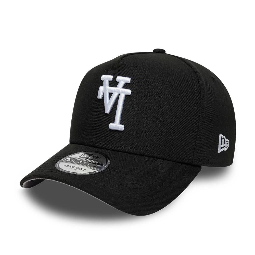 LA Dodgers MLB Upsidedown Black 9FORTY A-Frame Adjustable Cap-zelvios