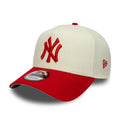 New York Yankees MLB Chrome Scarlet Cream 9FORTY A-Frame Adjustable Cap-zelvios