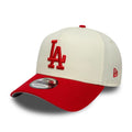 LA Dodgers MLB Chrome Scarlet Cream 9FORTY A-Frame Adjustable Cap-zelvios