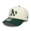 Oakland Athletics Chrome White And Dark Green 9FORTY A-Frame Adjustable Cap-zelvios