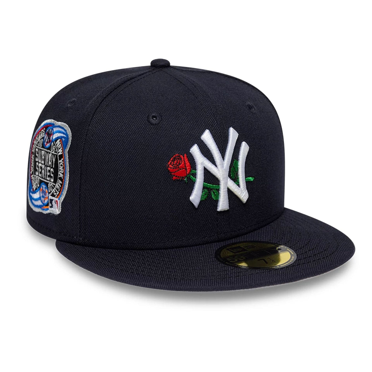 New York Yankees MLB Rose Navy 59FIFTY Fitted Cap-zelvios