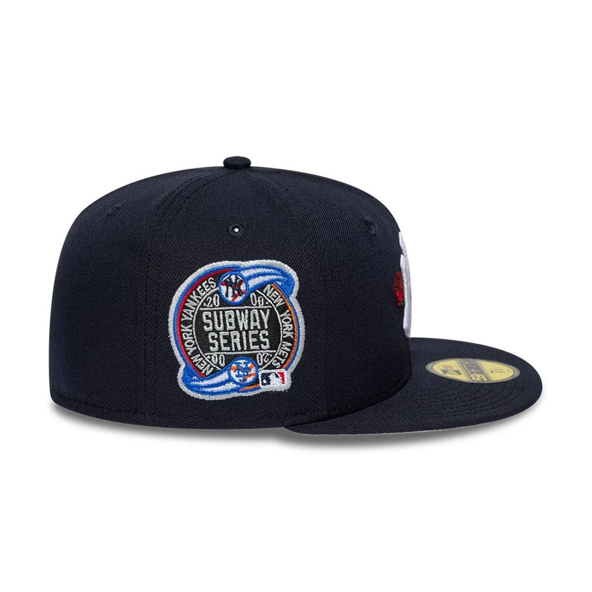 New York Yankees MLB Rose Navy 59FIFTY Fitted Cap-zelvios
