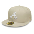 Atlanta Braves MLB Beige 59FIFTY Fitted Cap-zelvios