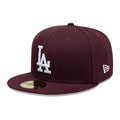 LA Dodgers MLB Dark Purple 59FIFTY Fitted Cap-zelvios