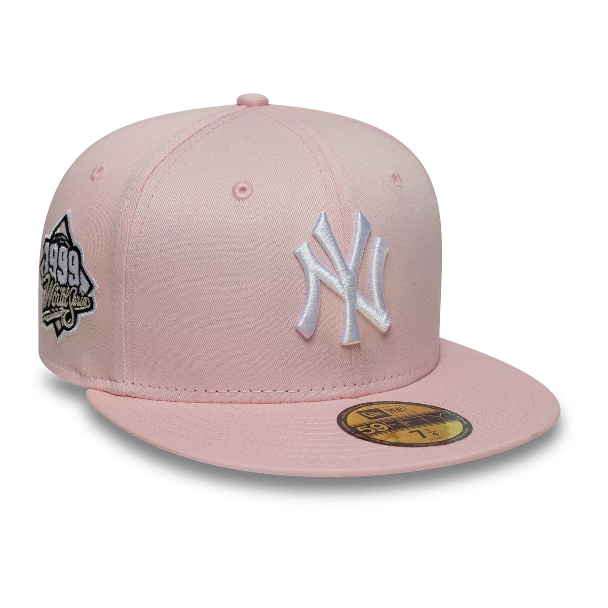 New York Yankees MLB World Series Pink 59FIFTY Fitted Cap-zelvios