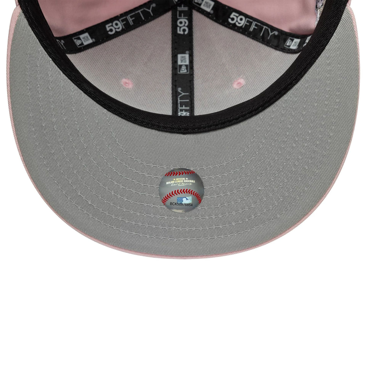New York Yankees MLB World Series Pink 59FIFTY Fitted Cap-zelvios