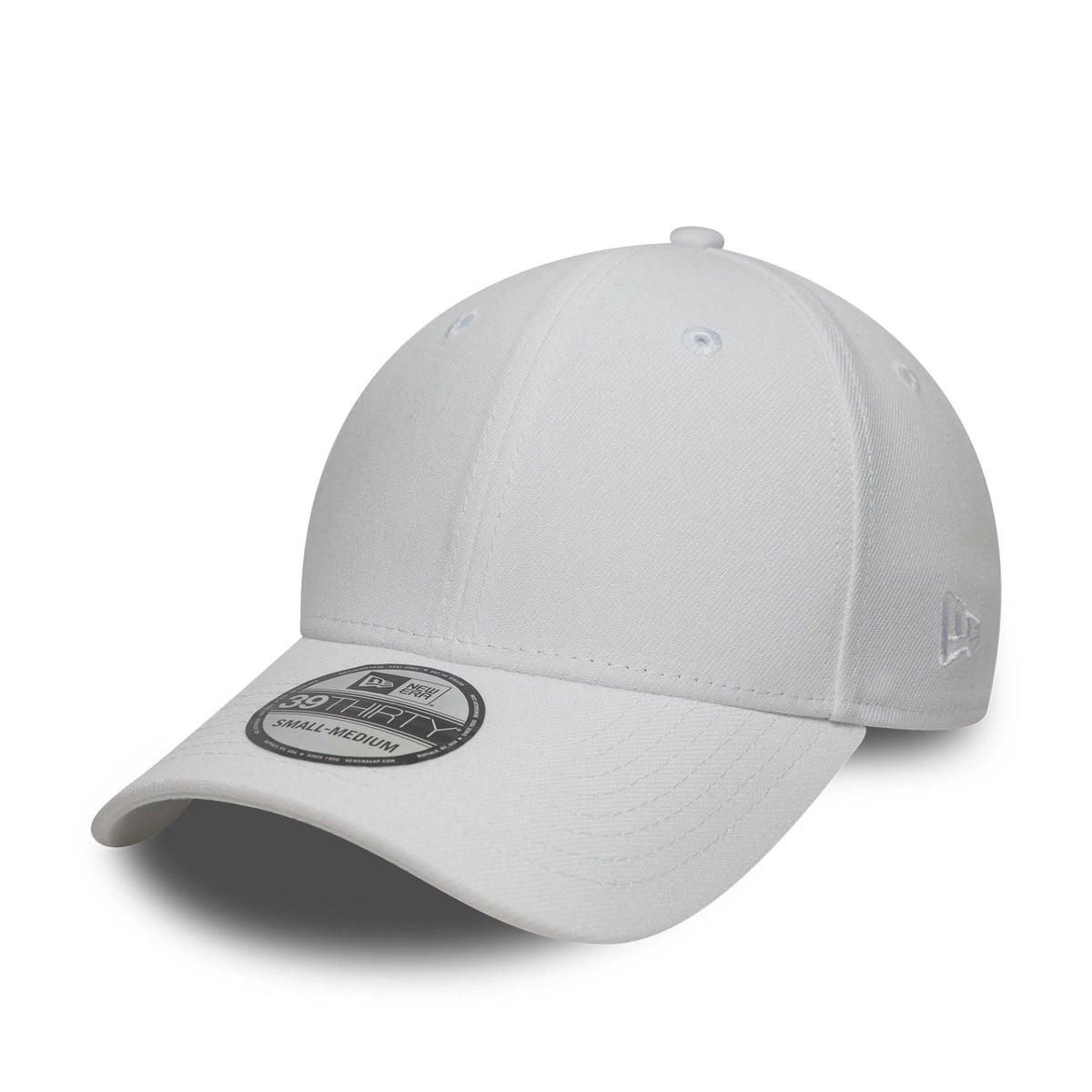 New Era White 39THIRTY Stretch Fit Cap-zelvios