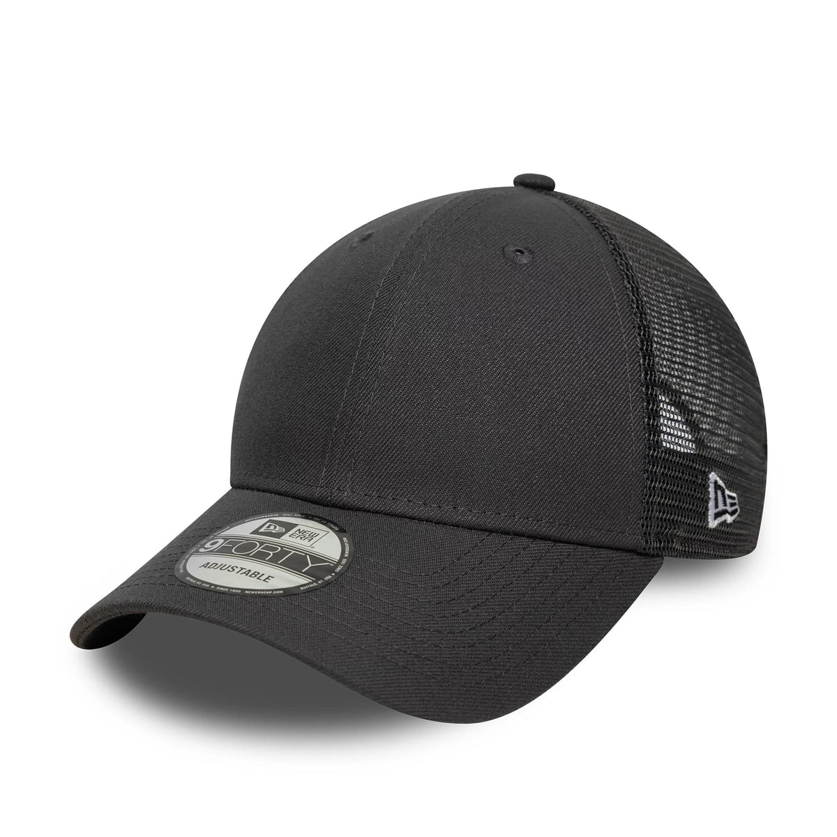 New Era Grey 9FORTY Trucker Adjustable Cap-zelvios