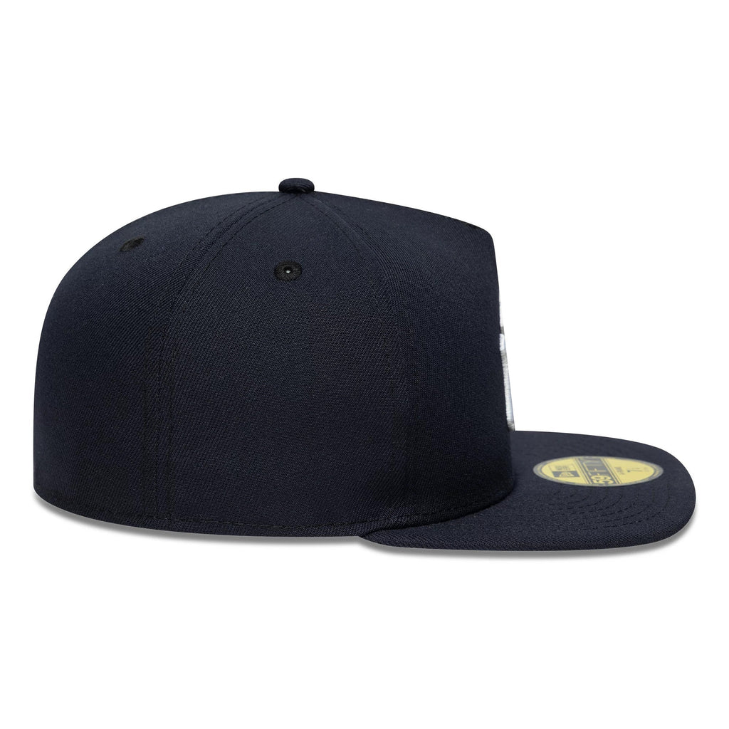 New York Yankees MLB Flat Navy 59FIFTY A-Frame Fitted Cap-zelvios