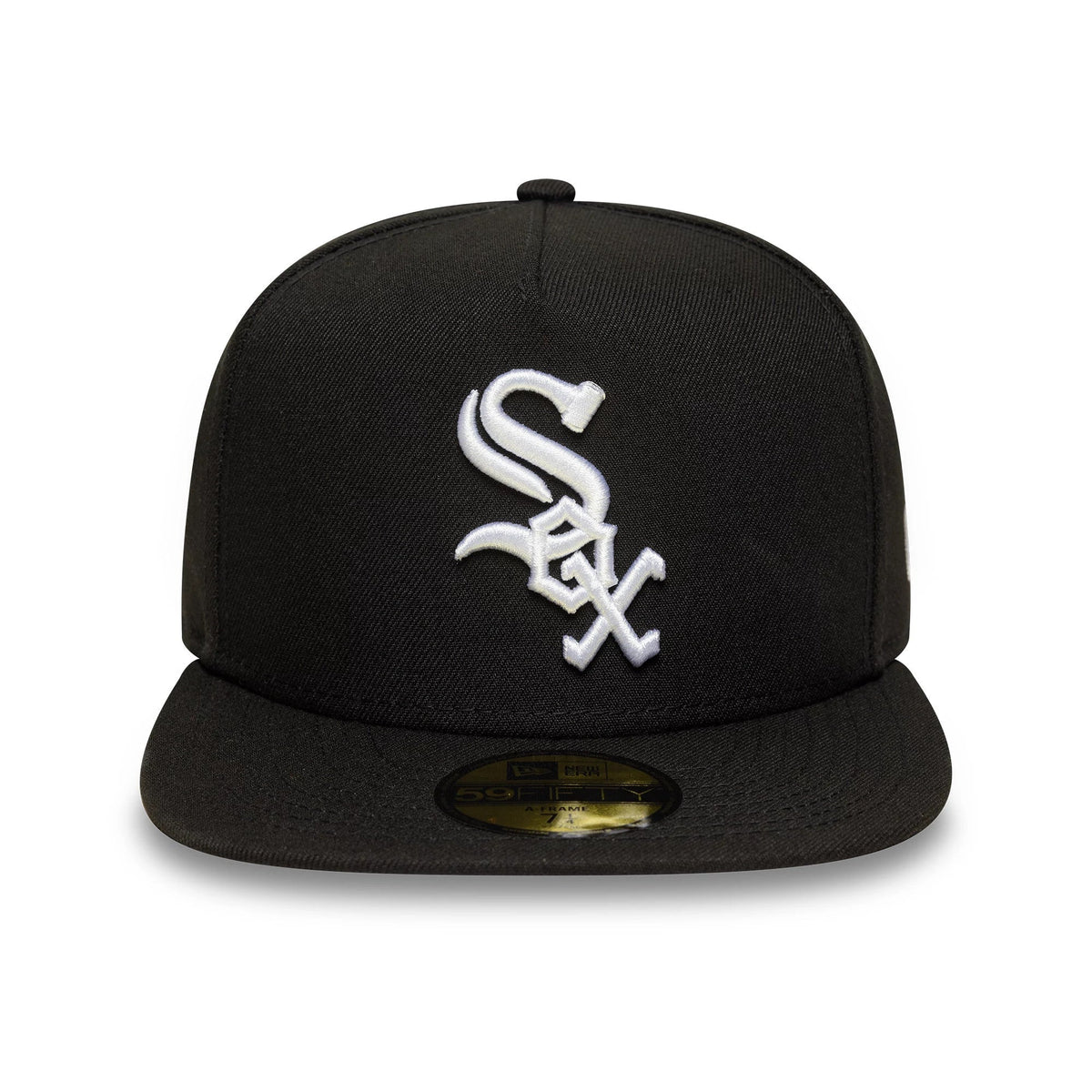 Chicago White Sox MLB Black 59FIFTY A-Frame Fitted Cap-zelvios