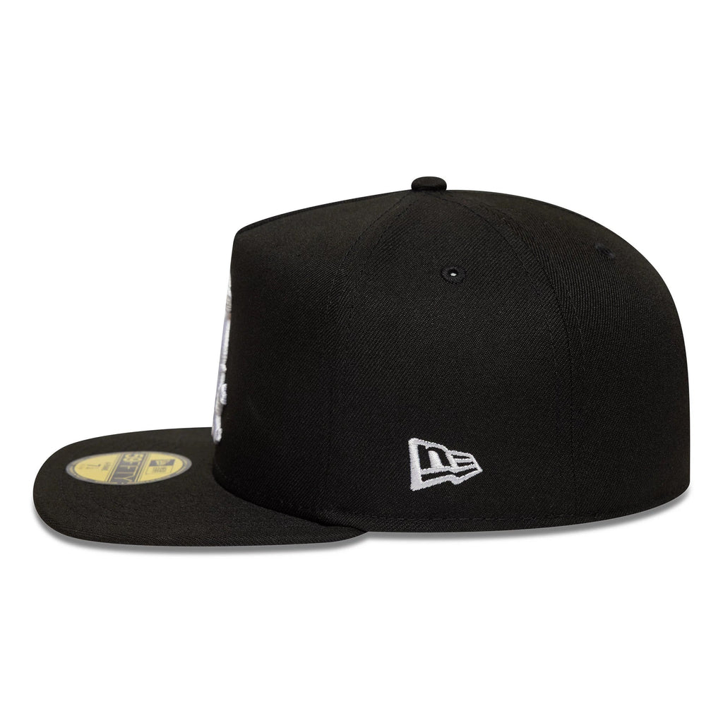 Chicago White Sox MLB Black 59FIFTY A-Frame Fitted Cap-zelvios