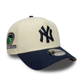 New York Yankees MLB Chrome Blue Contrast Cream 9FORTY A-Frame Adjustable Cap-zelvios