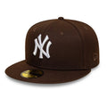 New York Yankees MLB Dark Brown 59FIFTY Fitted Cap-zelvios