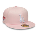 LA Dodgers MLB Pink 59FIFTY Fitted Cap-zelvios