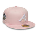 Atlanta Braves MLB Pink 59FIFTY Fitted Cap-zelvios