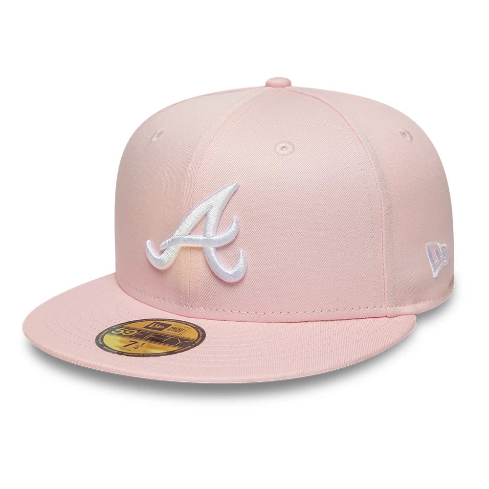 Atlanta Braves MLB Pink 59FIFTY Fitted Cap-zelvios