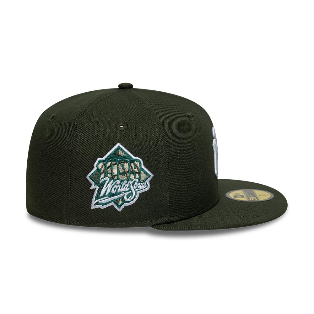 New York Yankees MLB Dark Green 59FIFTY Fitted Cap-zelvios