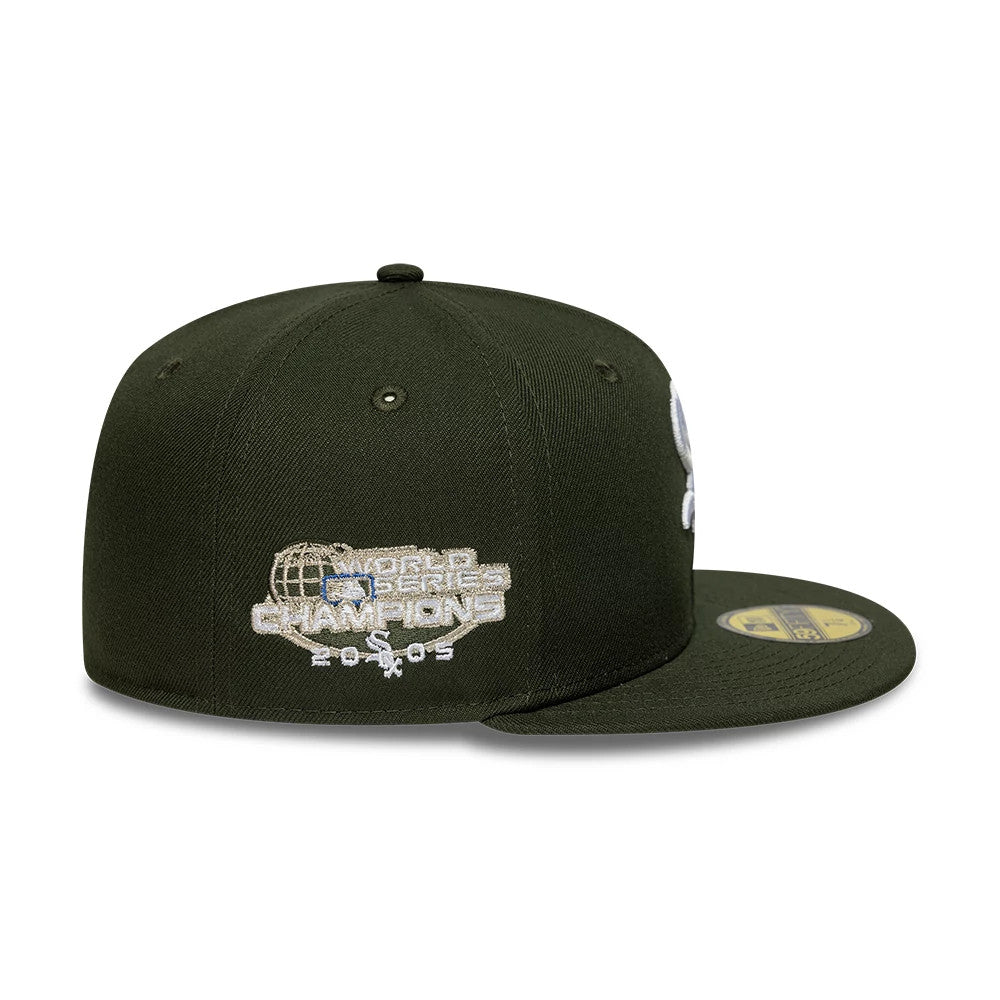 Chicago White Sox MLB Dark Green 59FIFTY Fitted Cap-zelvios