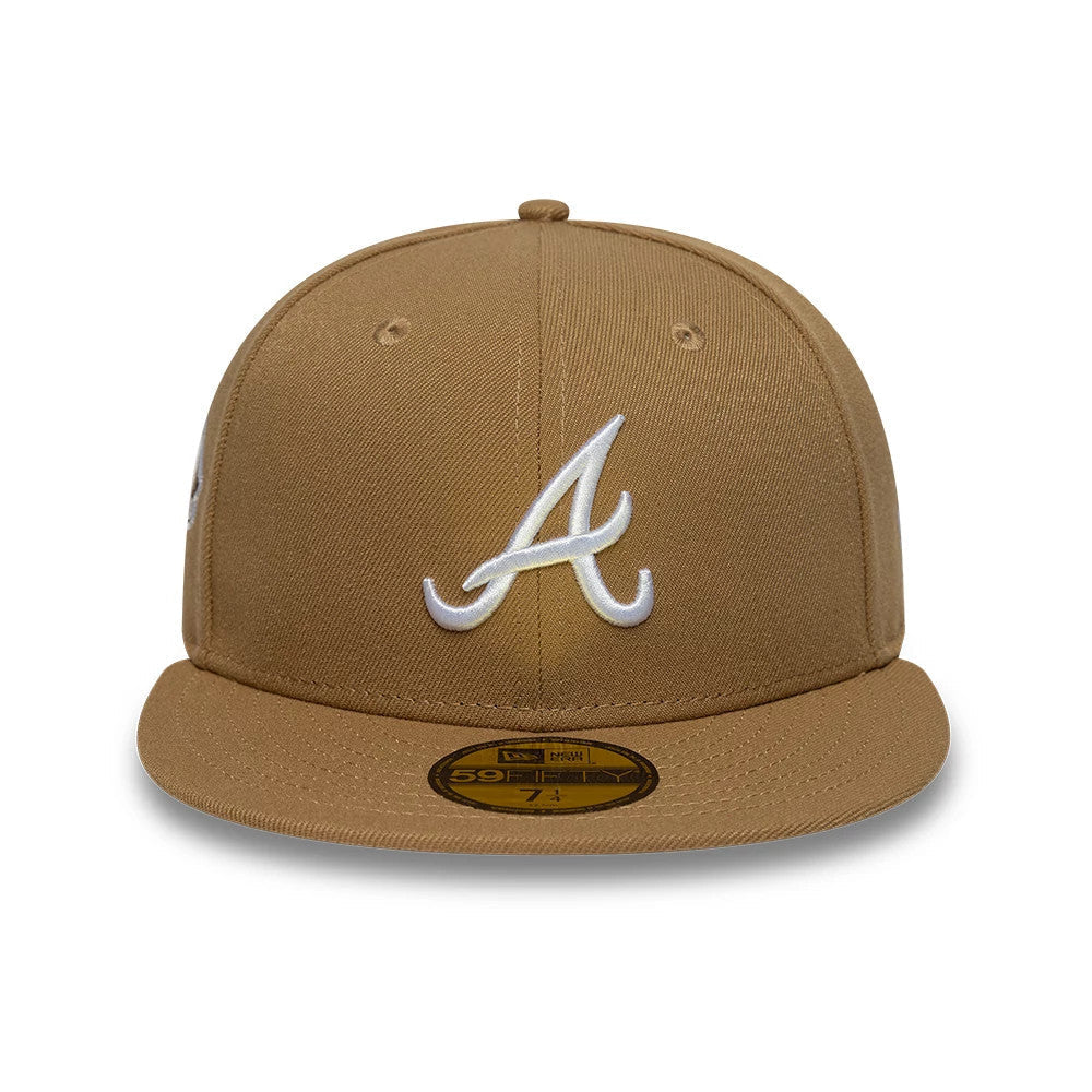 Atlanta Braves MLB Beige 59FIFTY Fitted Cap-zelvios