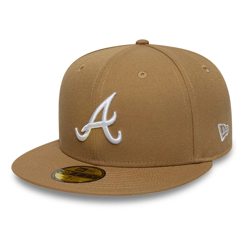 Atlanta Braves MLB Beige 59FIFTY Fitted Cap-zelvios