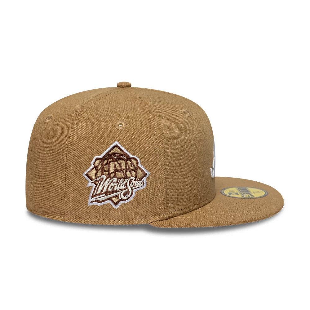 Atlanta Braves MLB Beige 59FIFTY Fitted Cap-zelvios