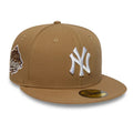 New York Yankees MLB Beige 59FIFTY Fitted Cap-zelvios