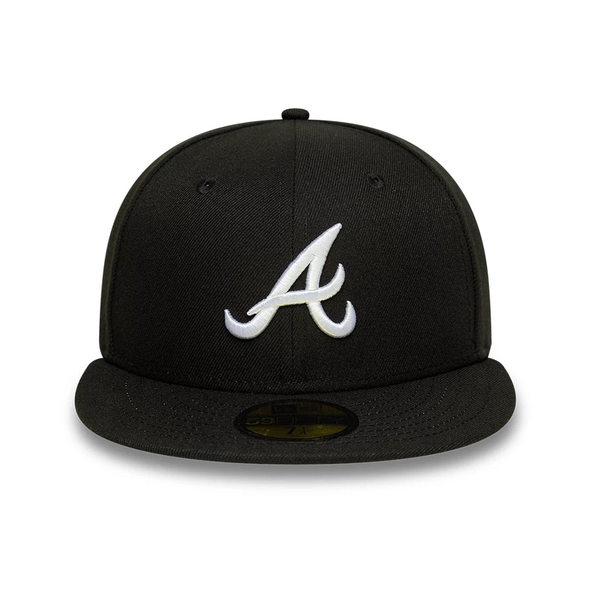 Atlanta Braves MLB Black 59FIFTY Fitted Cap-zelvios