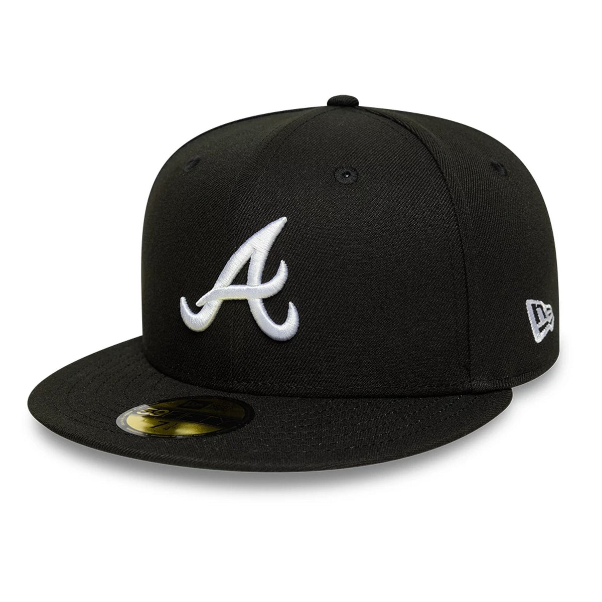 Atlanta Braves MLB Black 59FIFTY Fitted Cap-zelvios